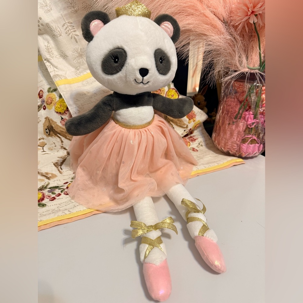 FAO Schwarz 20" Glow Brights Ballerina Panda Plush music nutcracker sold out 🩰